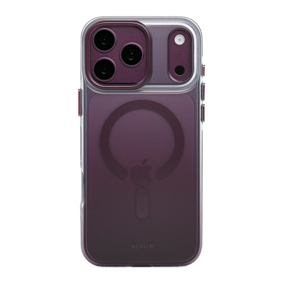 Coque Rixus Aero Shield Compatible MagSafe pour Apple iPhone 17 Pro Max, 18 Pro Max - Bordeaux