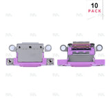 Connecteur de charge rose (10 pièces) pour Apple iPhone 16, 16 Plus