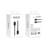 Câble de recharge rapide US5002M USB-C vers USB-C 200 cm noir