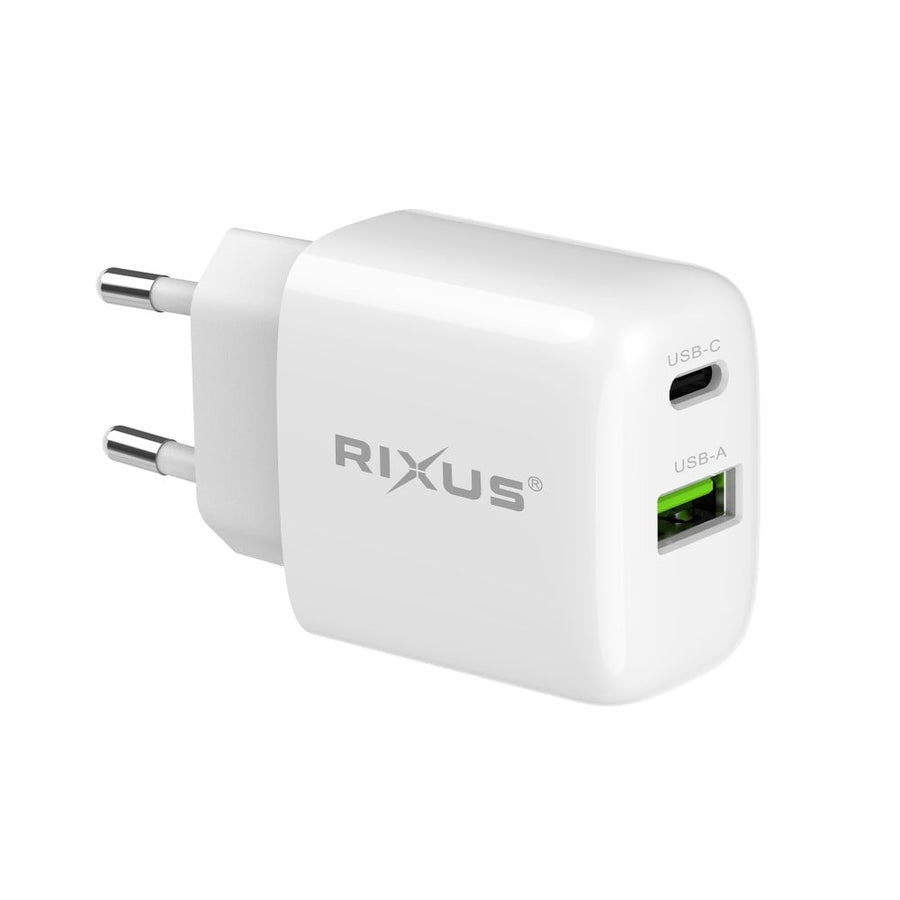 Chargeur Secteur USB-C/A 25W Rixus RXHC02D (Présentoir Comptoir 02)