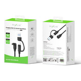 Câble de recharge Rixus RXGM02 pour montre connectée Garmin, 100 cm, noir