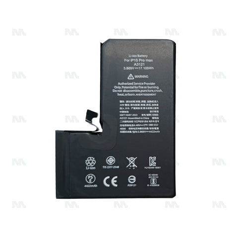Batterie avec diagnostic (santé batterie visible) pour Apple iPhone 15 Pro Max - OEM