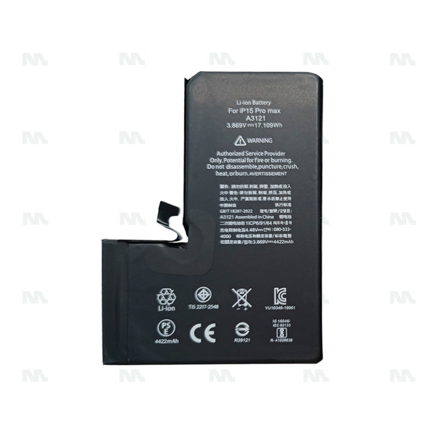 Batterie avec diagnostic (santé batterie visible) pour Apple iPhone 15 Pro Max - OEM