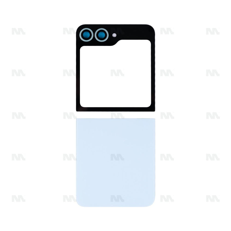Ensemble de coques arrière Samsung Galaxy Z Flip6 F741B avec lentille bleue OEM