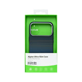 Coque Ultra-Fine Rixus Alpine Compatible MagSafe RXA131 Pour Apple iPhone 17 Pro Max, 18 Pro Max Rayé Bleu