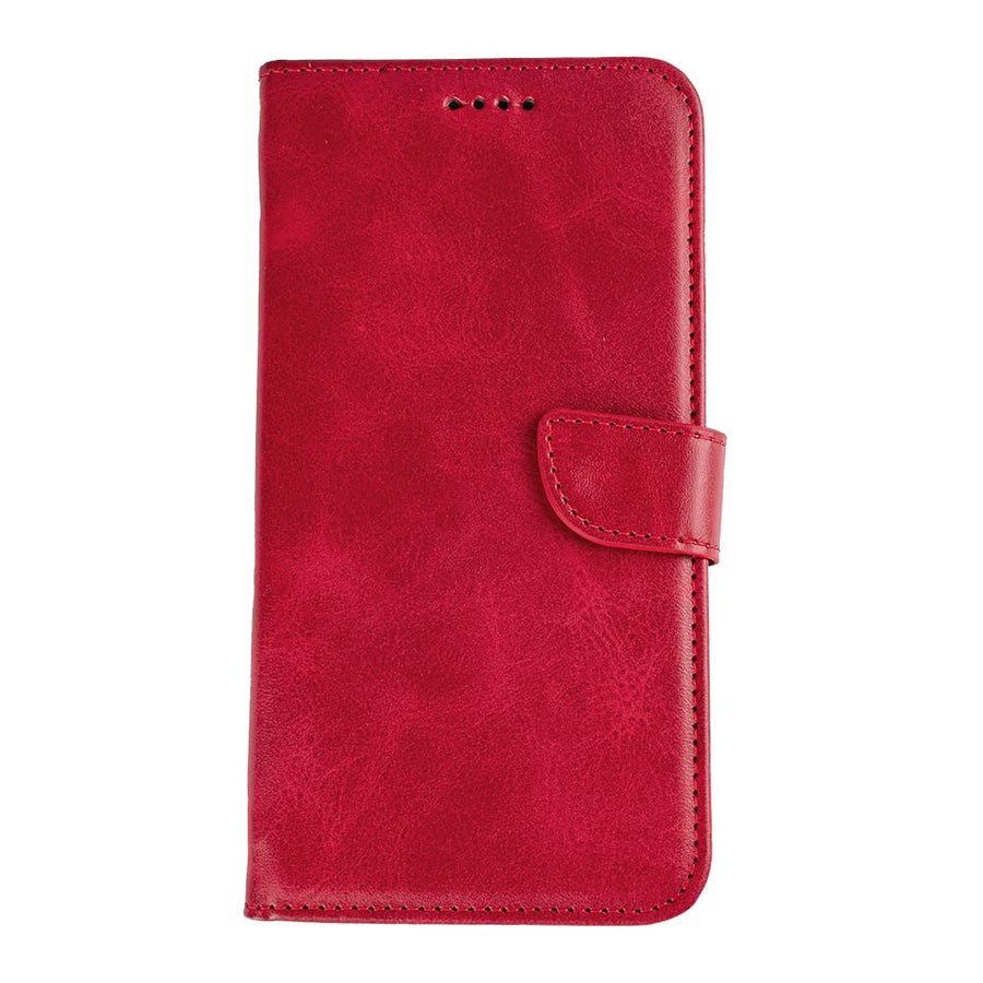 Bibliothèque Rixus pour Samsung Galaxy S25 Edge Rouge foncé