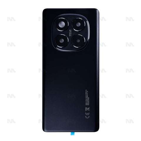Vitre arrière pour Xiaomi Redmi Note 14 Pro 4G avec objectif, noir nuit, OEM