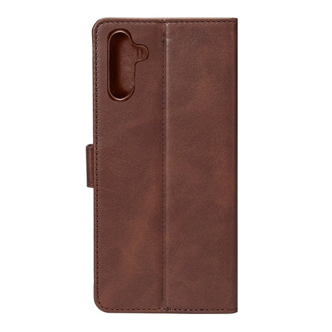 Rixus Bookcase pour Samsung Galaxy A35 5G Marron