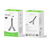 Répartiteur USB-C Rixus RXMU71 15 cm gris sidéral