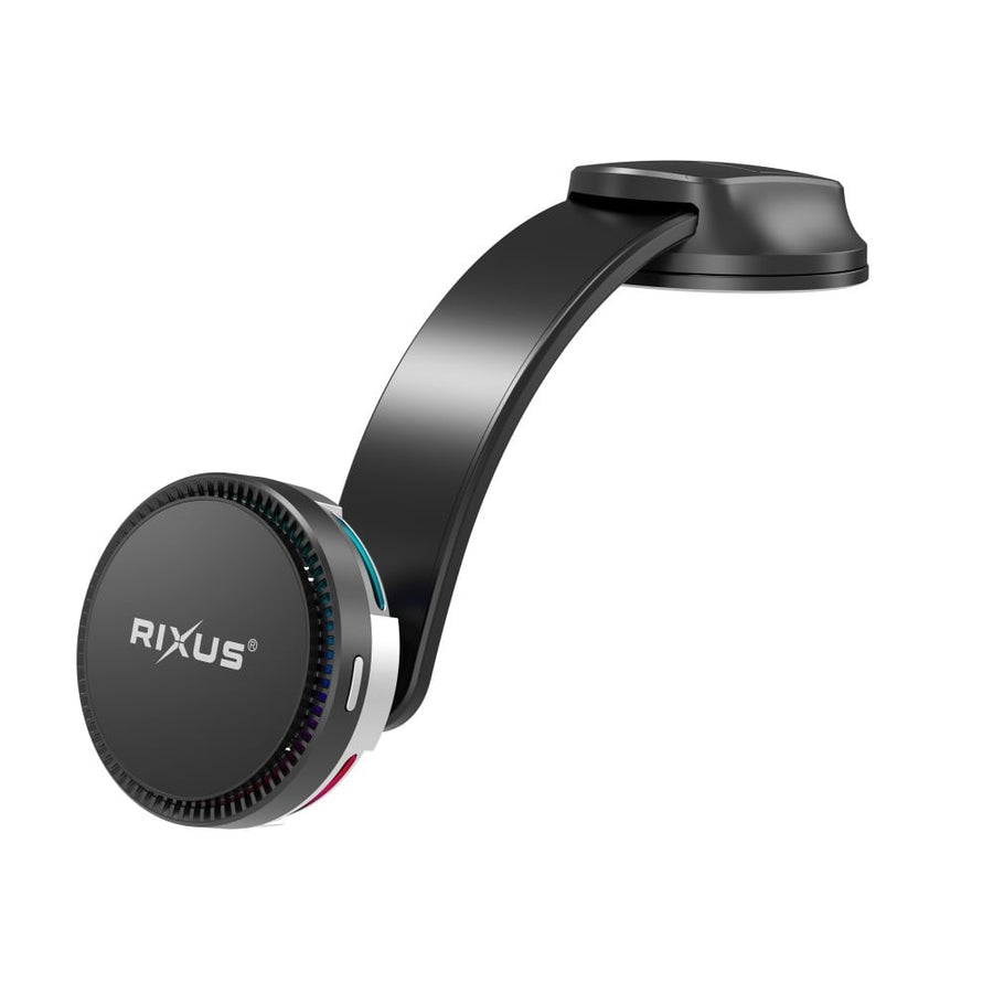 Support voiture Rixus RXWC72 avec refroidissement et recharge sans fil 15 W noir