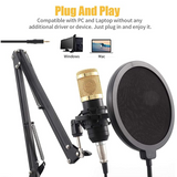 Équipement de microphone pour diffusion en direct