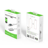 Câble USB-A vers Lightning tressé Rixus RXUC29AL avec écran LED blanc