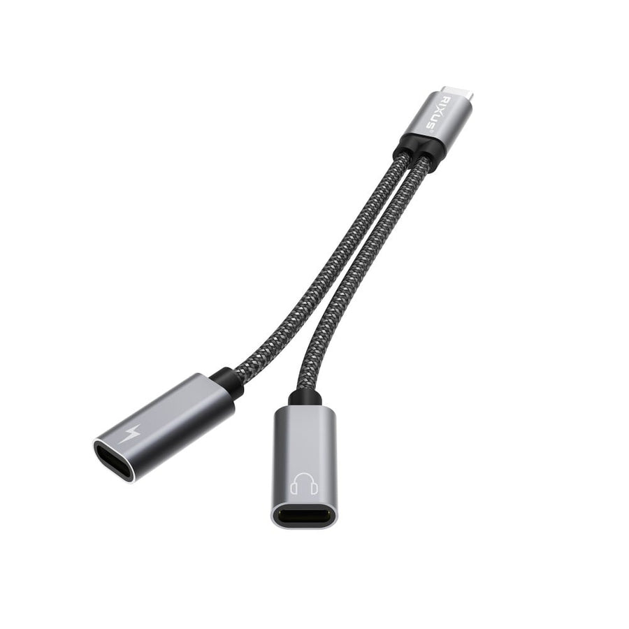 Répartiteur USB-C Rixus RXMU71 15 cm gris sidéral