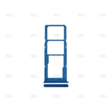 Support pour carte SIM pour Samsung Galaxy A12 A125F - Bleu - OEM