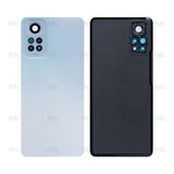 Vitre arrière pour Xiaomi Redmi Note 12 Pro 4G avec objectif, blanc polaire, OEM
