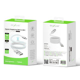 Câble de recharge magnétique Rixus RXUC59AC USB-A vers USB-C 1 m 15 W blanc