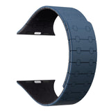 Bracelet magnétique en silicone Rixus pour Apple Watch 38 mm, 40 mm, 41 mm Bleu et Midnight