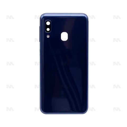 Vitre arrière pour Samsung Galaxy A20e A202F avec lentille bleue OEM