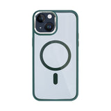 Étui Rixus Classic 04 avec MagSafe pour Apple iPhone 14 vert foncé