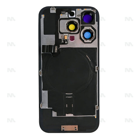 Vitre arrière avec NFC (Grand contour caméra) Compatible pour Apple iPhone 16 Pro Max - Titane Désert