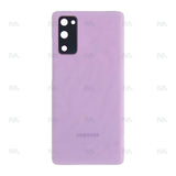 Vitre arrière pour Samsung Galaxy S20FE 4G G780F avec objectif Cloud Lavender OEM