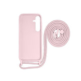 Cache-cordon pour collier Rixus TPU pour Samsung Galaxy S24 rose