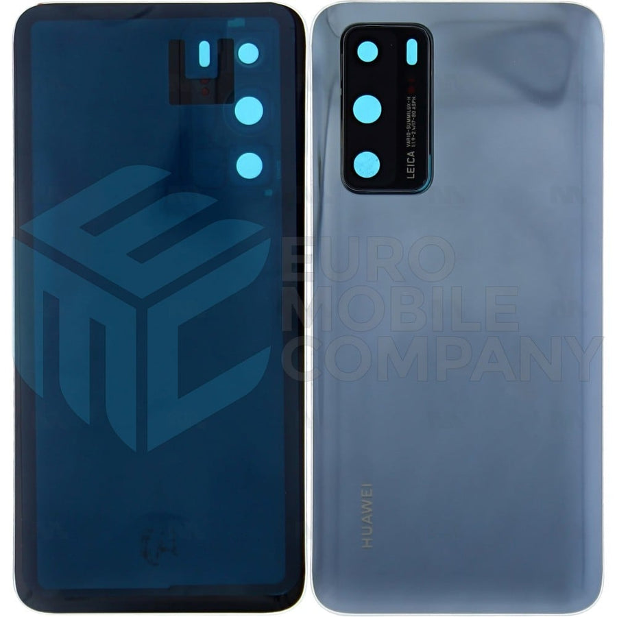 Vitre arrière pour Huawei P40 avec objectif argent givré OEM