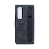 Étui portefeuille Rixus avec porte-stylo pour Samsung Galaxy Z Fold4 noir
