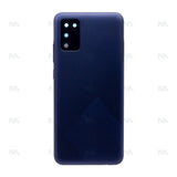 Vitre arrière pour Samsung Galaxy A02s A025F avec objectif bleu OEM
