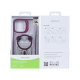 Étui Rixus Classic 03 avec MagSafe pour Apple iPhone 14 Plus rose foncé