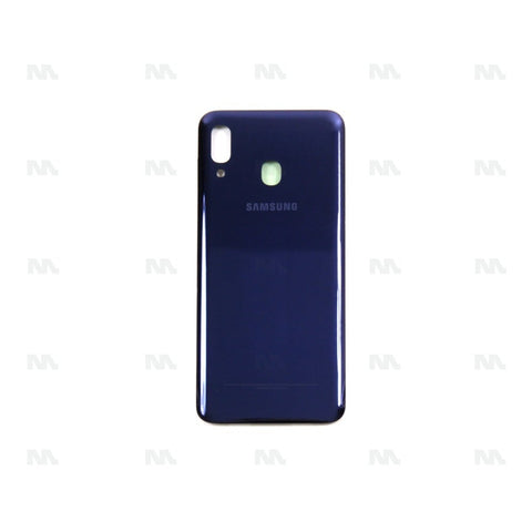 Vitre Arrière avec Lentille Original OEM pour Samsung Galaxy A20 A205F - Bleu Profond