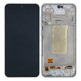 Chassis + Ecran Officiel Service Pack + Vitre pour Samsung Galaxy A36 A366B GH82-36841B - Blanc