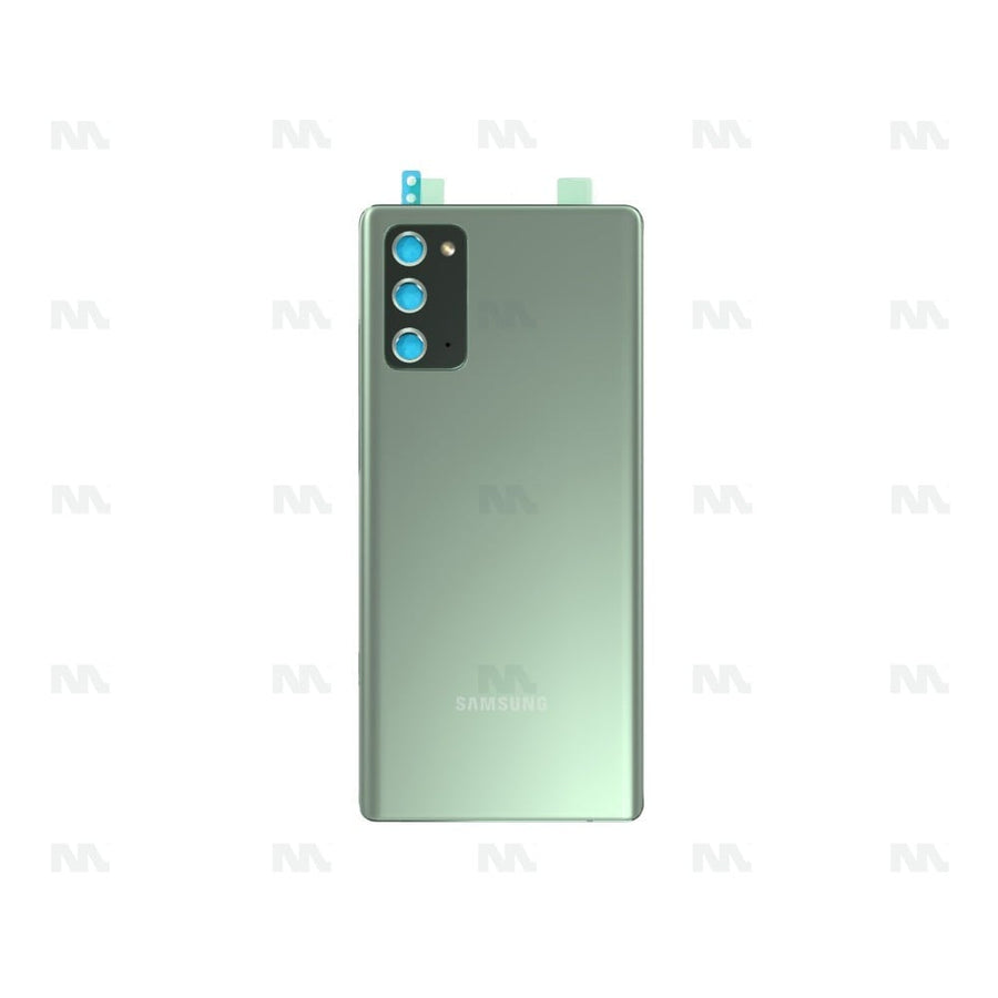 Vitre arrière pour Samsung Galaxy Note 20 N980F avec objectif Mystic Green OEM