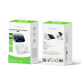 Batterie externe Rixus RXPB13 Mini Click-On 3 en 1 4 500 mAh Blanc