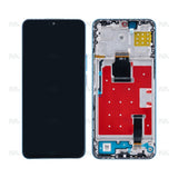 Chassis + Ecran Original OEM + Vitre pour Honor X8a / 90 Lite Cyan Lake
