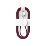 Câble Tressé USB-C vers USB-C 60W 100cm US80001M Vrac pour Apple iPhone 15, 16, 17, 18 Series - Bordeaux
