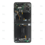 Chassis + Ecran Officiel Service Pack + Vitre pour Samsung Galaxy Z Flip5 F731B - Bleu