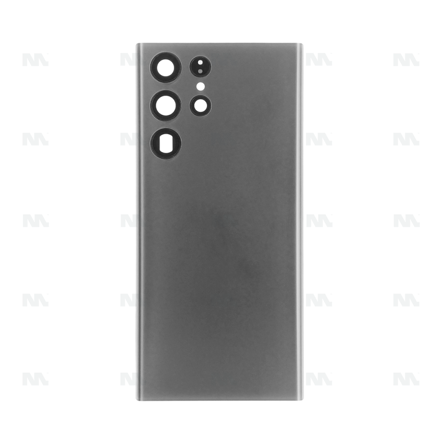 Vitre arrière pour Samsung Galaxy S22 Ultra S908B avec objectif graphite OEM