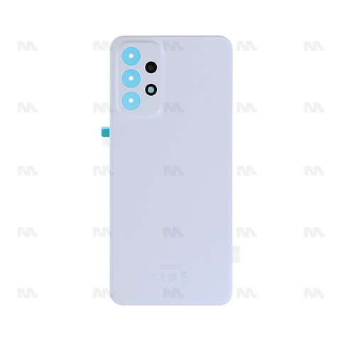Vitre arrière pour Samsung Galaxy A23 5G A236B avec objectif blanc OEM