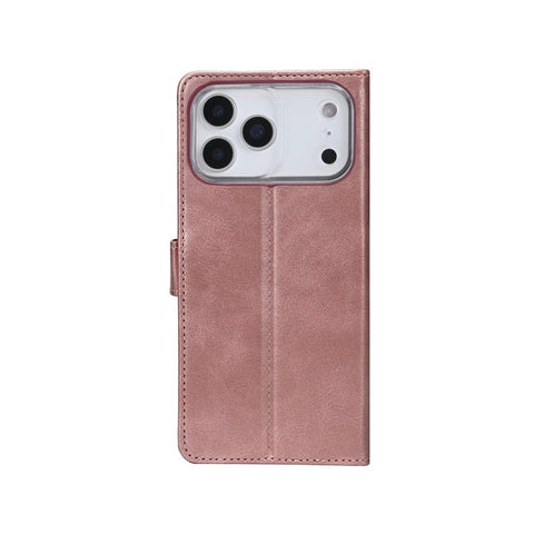 Rixus Bookcase pour Apple iPhone 17 Pro Max Rose