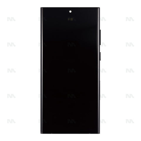 Chassis + Ecran Officiel Service Pack + Vitre pour Samsung Galaxy S22 Ultra S908B Graphite / Red / Sky Blue - Graphite Red