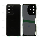 Vitre arrière pour Samsung Galaxy S20 Ultra 4G G988F avec objectif Cosmic Black Original