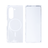 Étui transparent magnétique Rixus en TPU pour Samsung Galaxy Z Fold5 blanc
