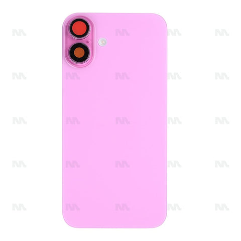Vitre Arrière avec NFC Grand Trou Compatible pour Apple iPhone 16 - Rose