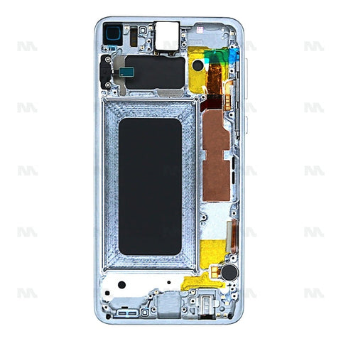 Chassis + Ecran Officiel Service Pack + Vitre pour Samsung Galaxy S10e G970F - Prism White