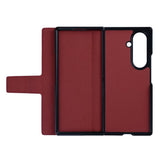 Étui portefeuille Rixus avec porte-stylo pour Samsung Galaxy Z Fold 7 rouge