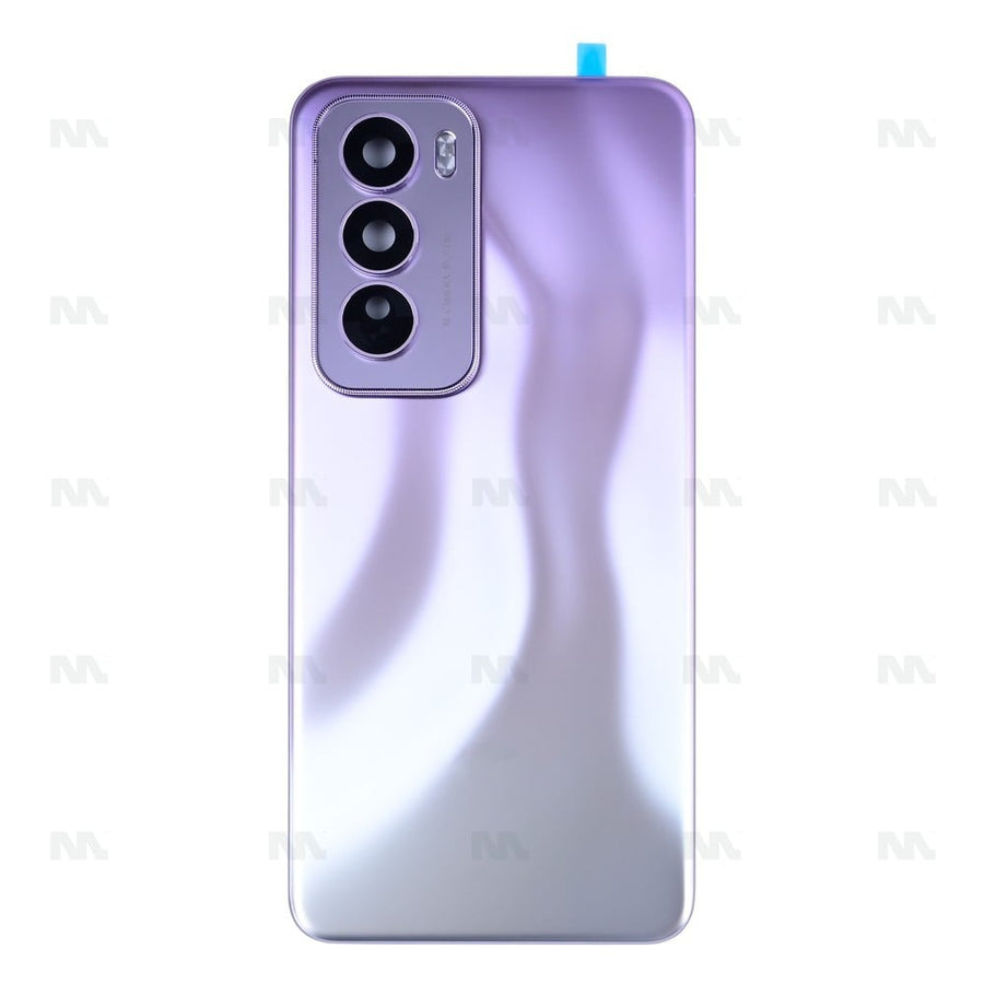 Vitre arrière pour Oppo Reno12 Pro avec objectif Nebula Silver OEM