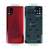 Vitre arrière pour Samsung Galaxy A51 4G A515F avec objectif rouge OEM