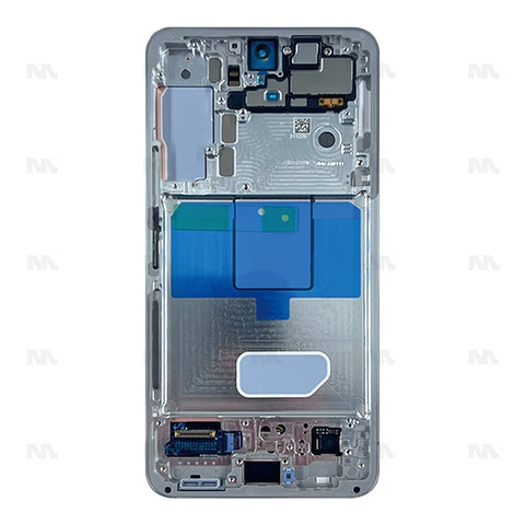 Chassis + Ecran Officiel Service Pack + Vitre pour Samsung Galaxy S22 S901B / Cream / Sky Blue - Phantom White