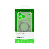 Coque Rixus SnapGrip 360 avec Anneau Support pour Apple iPhone 17 Pro Max - Blanc